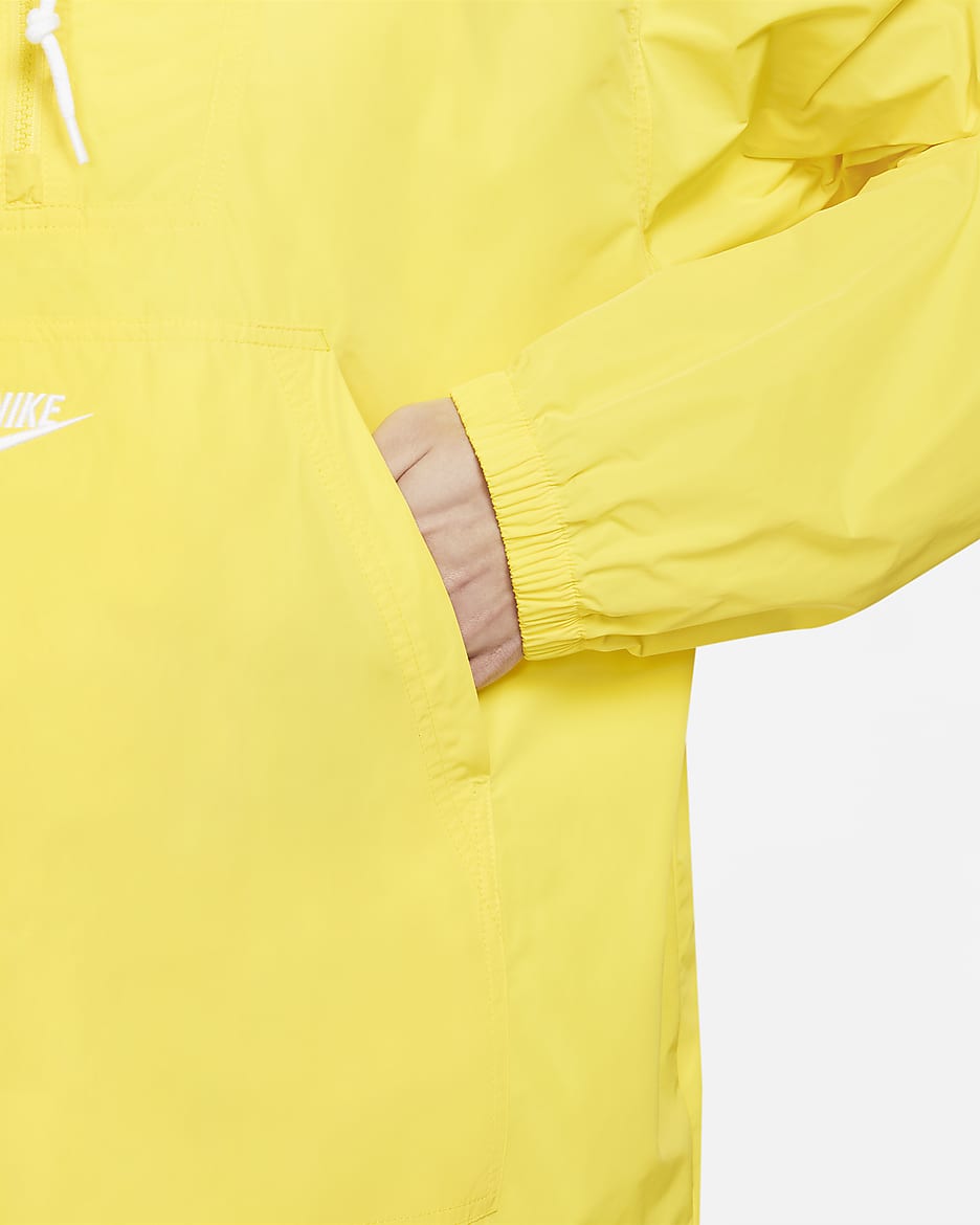 Nike Club Men's Marina Anorak - Lightning/Lightning/White