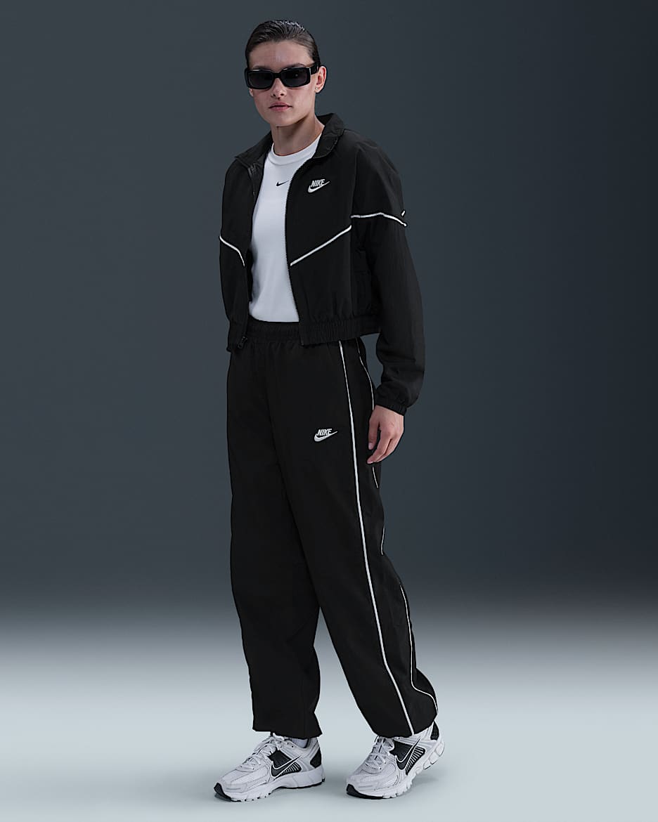 Nike Sportswear Windrunner Women's Woven Pants - Black/Sail/Sail