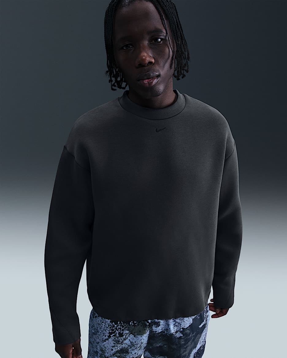 Nike Tech Men's Fleece Crew - Anthracite/Black