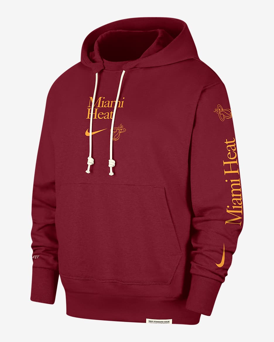 Miami Heat Standard Issue Courtside Men's Nike Dri-FIT NBA Hoodie - Tough Red
