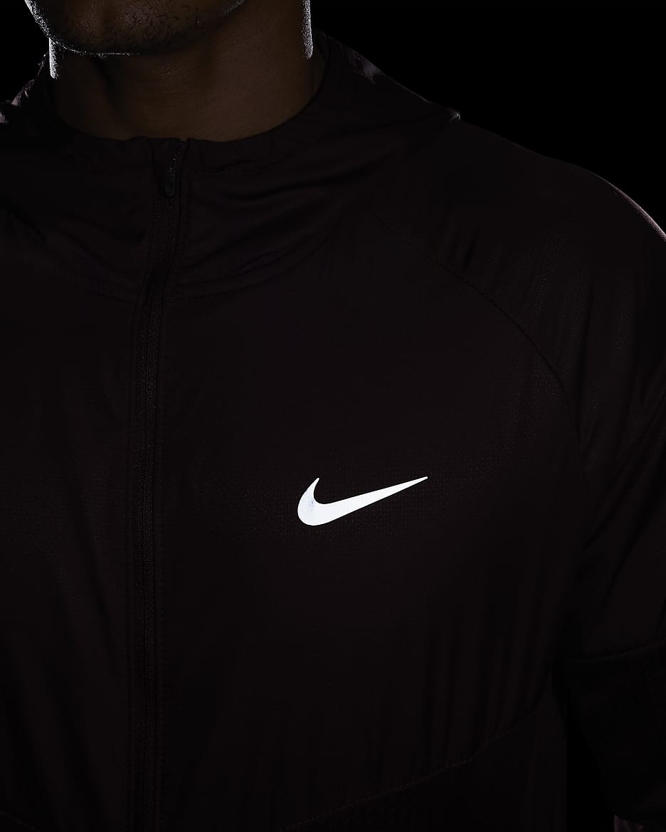 Nike Sphere Miler Men's Therma-FIT Water-Repellent Running Jacket - Burgundy Crush/Burgundy Crush