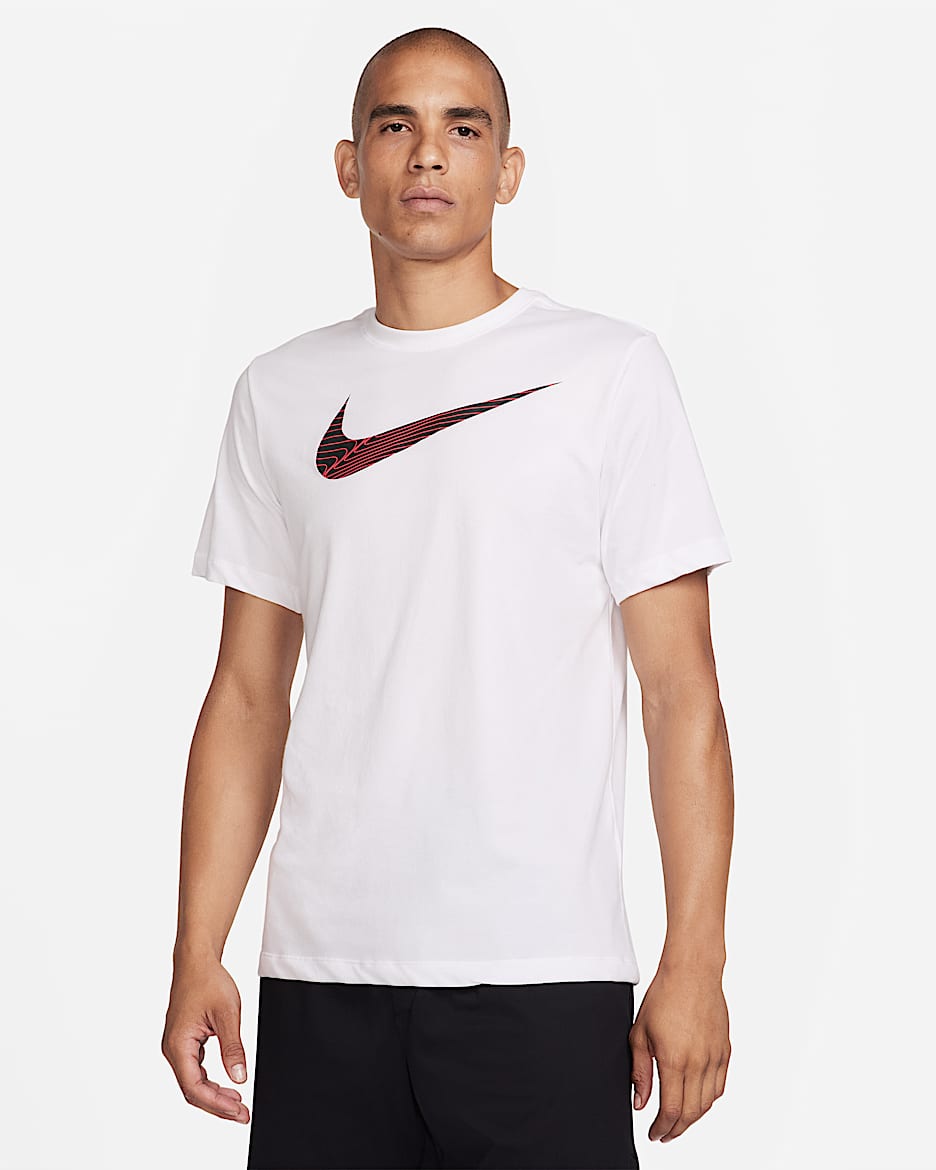 Nike Dri-FIT Men's Fitness T-Shirt - White