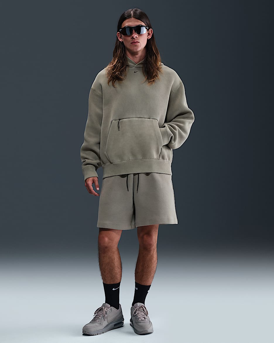Nike Tech Men's Fleece Shorts - Light Army/Black