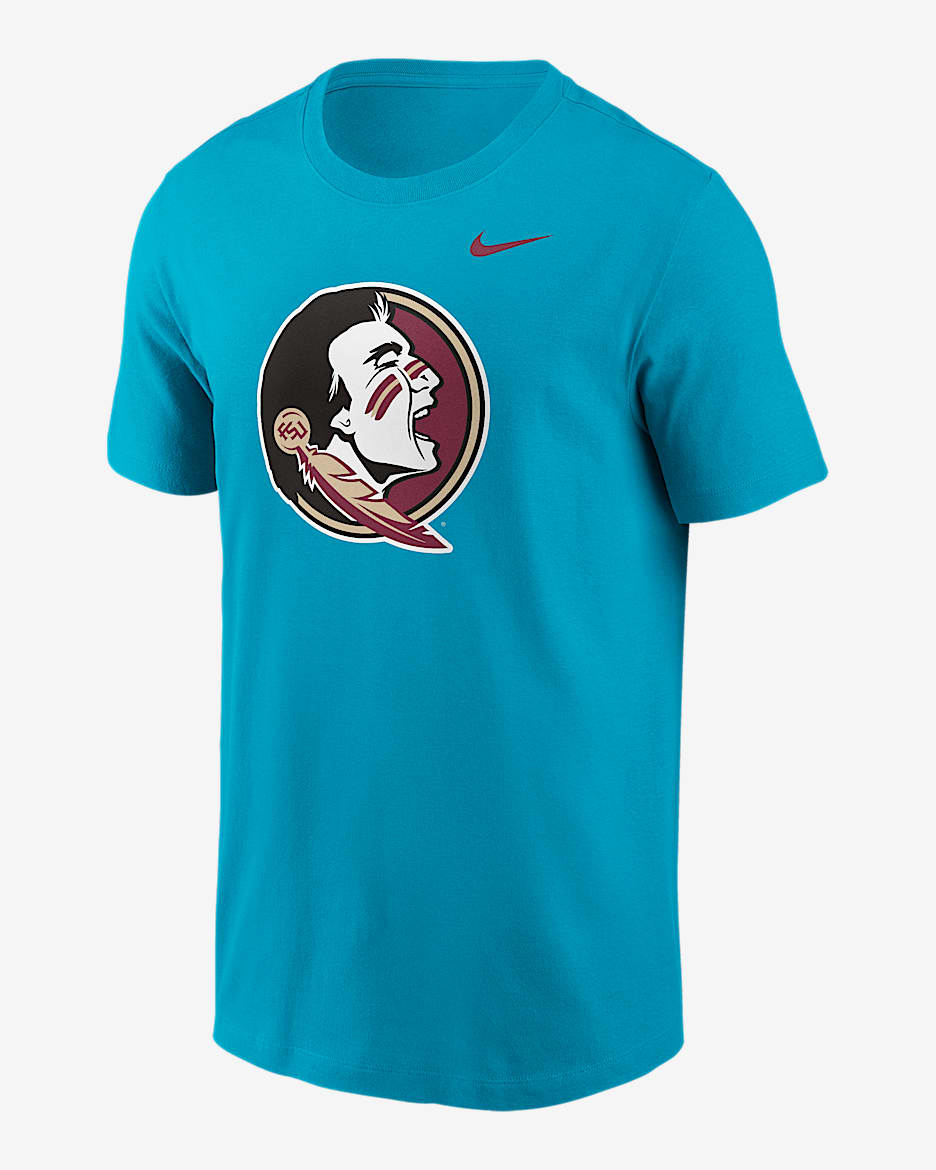 Playera universitaria Nike para hombre Florida State Primetime Logo - Turquesa