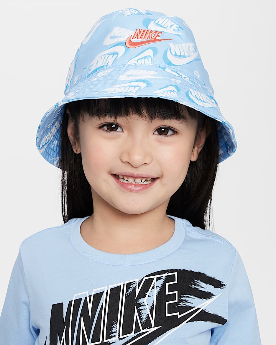 Nike Futura UPF 40+ Toddler Bucket Hat - Psychic Blue