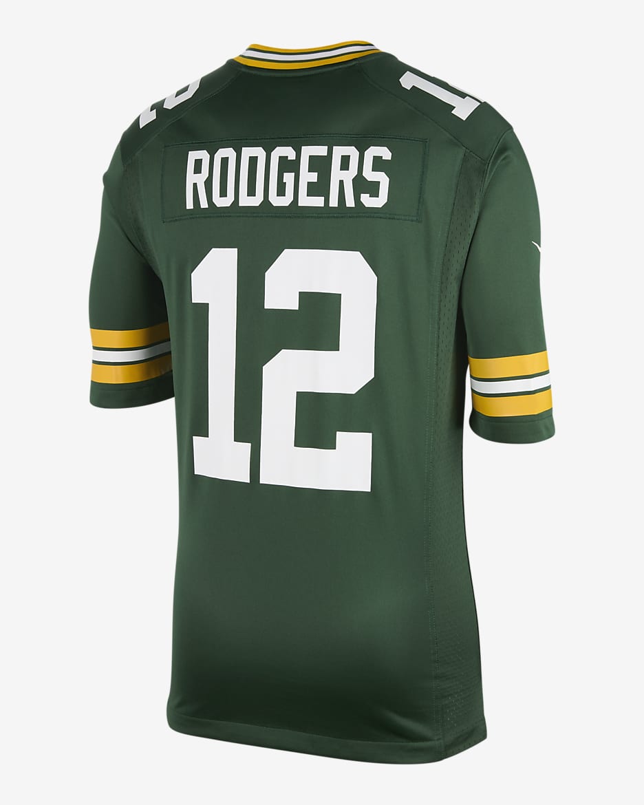 Camisola de jogo de futebol americano NFL Green Bay Packers (Aaron Rodgers) para homem - Fir/RODGERS AARON