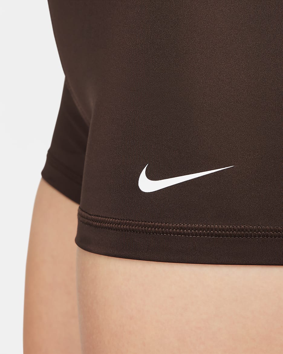 Nike Pro Women's 8cm (approx.) Shorts - Baroque Brown/White