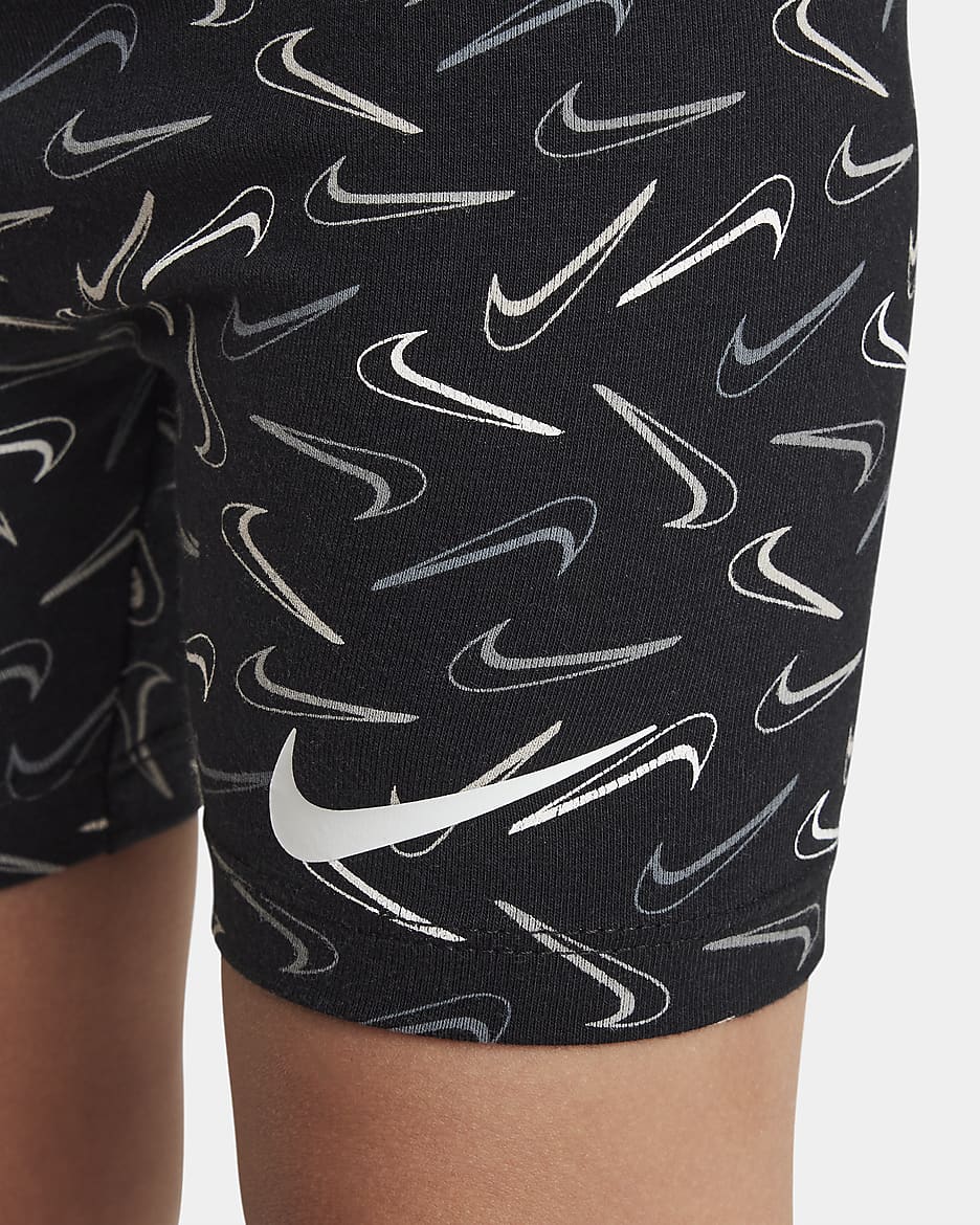 Nike Swoosh Toddler Bike Shorts - Black