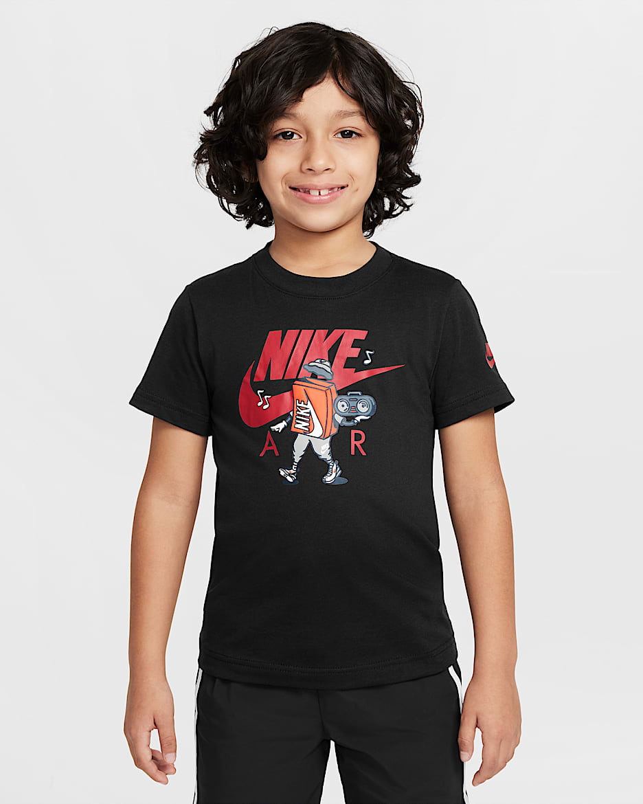 Nike Little Kids' Air Boxy T-Shirt - Black