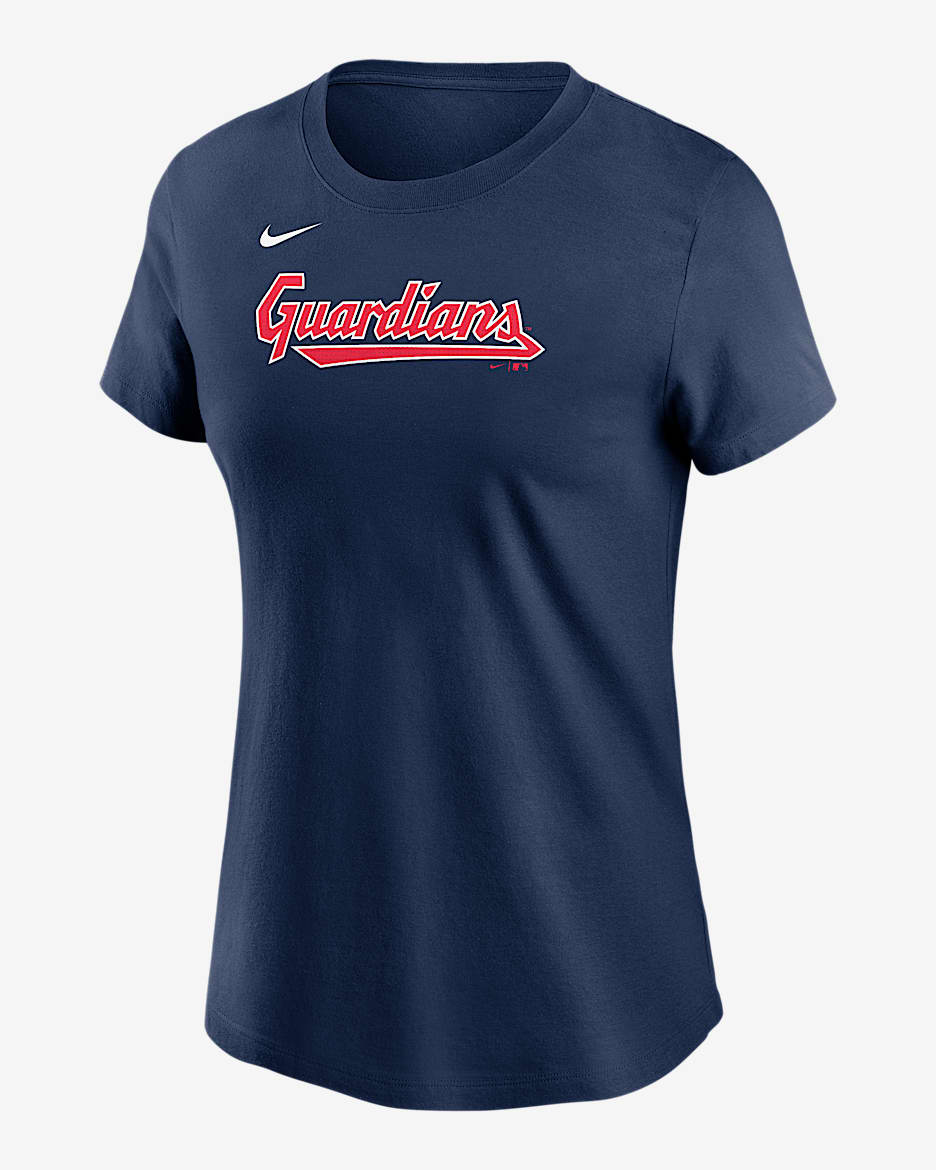 Playera Nike de la MLB para mujer José Ramírez Cleveland Guardians Fuse - Azul marino