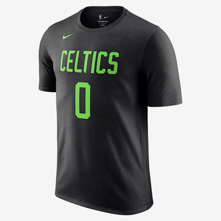 Jayson Tatum Boston Celtics Essential City Edition Men's Nike NBA T-Shirt - Black