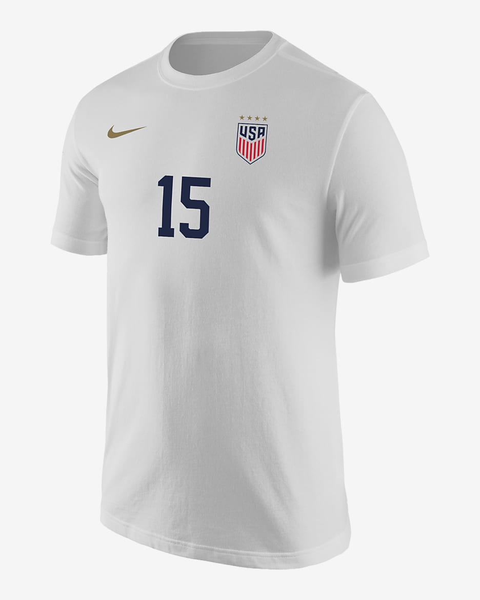 Playera de fútbol Nike para hombre Megan Rapinoe USWNT - Blanco