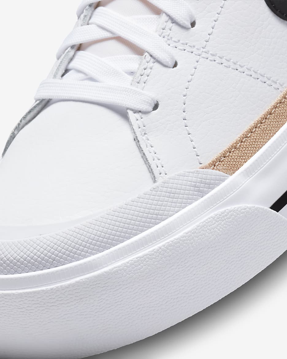 Nike Court Legacy Lift Women's Shoes - White/Hemp/Team Orange/Black