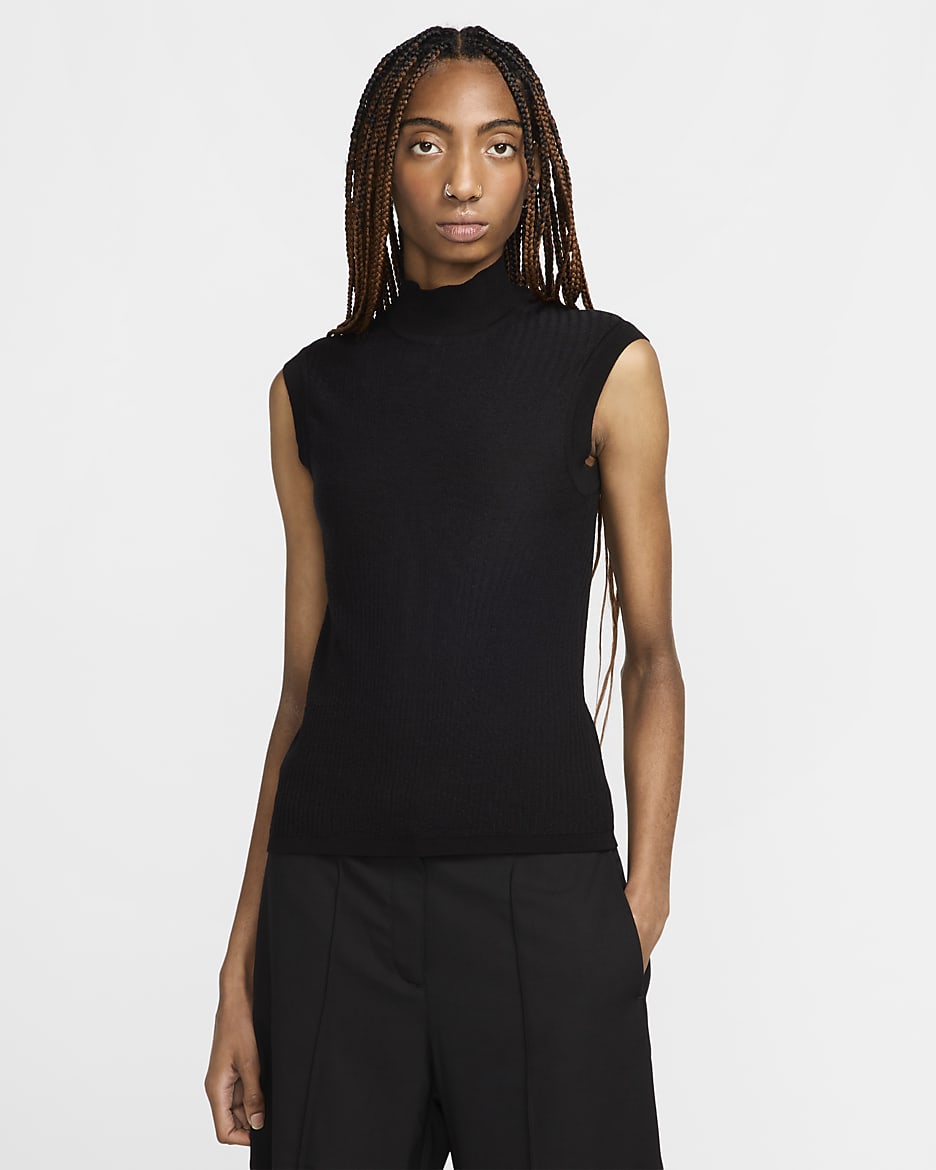 Nike Every Stitch Considered knit tanktop voor dames - Zwart
