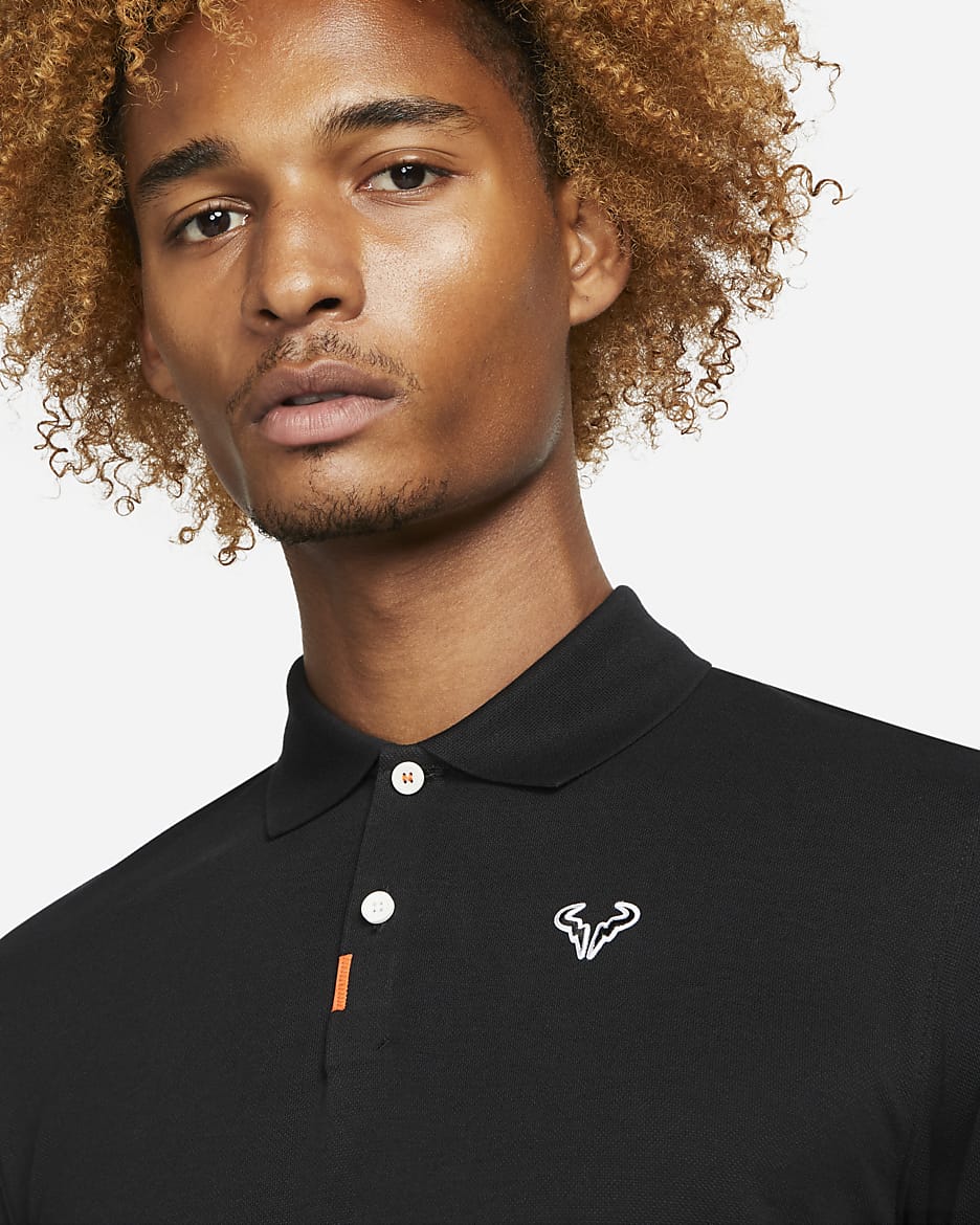 The Nike Polo Rafa Men's Slim-Fit Polo - Black/White