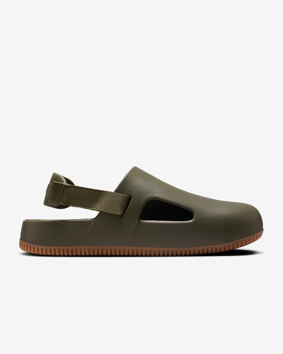 Nike Calm Men's Mules - Medium Olive/Gum Medium Brown/Medium Olive