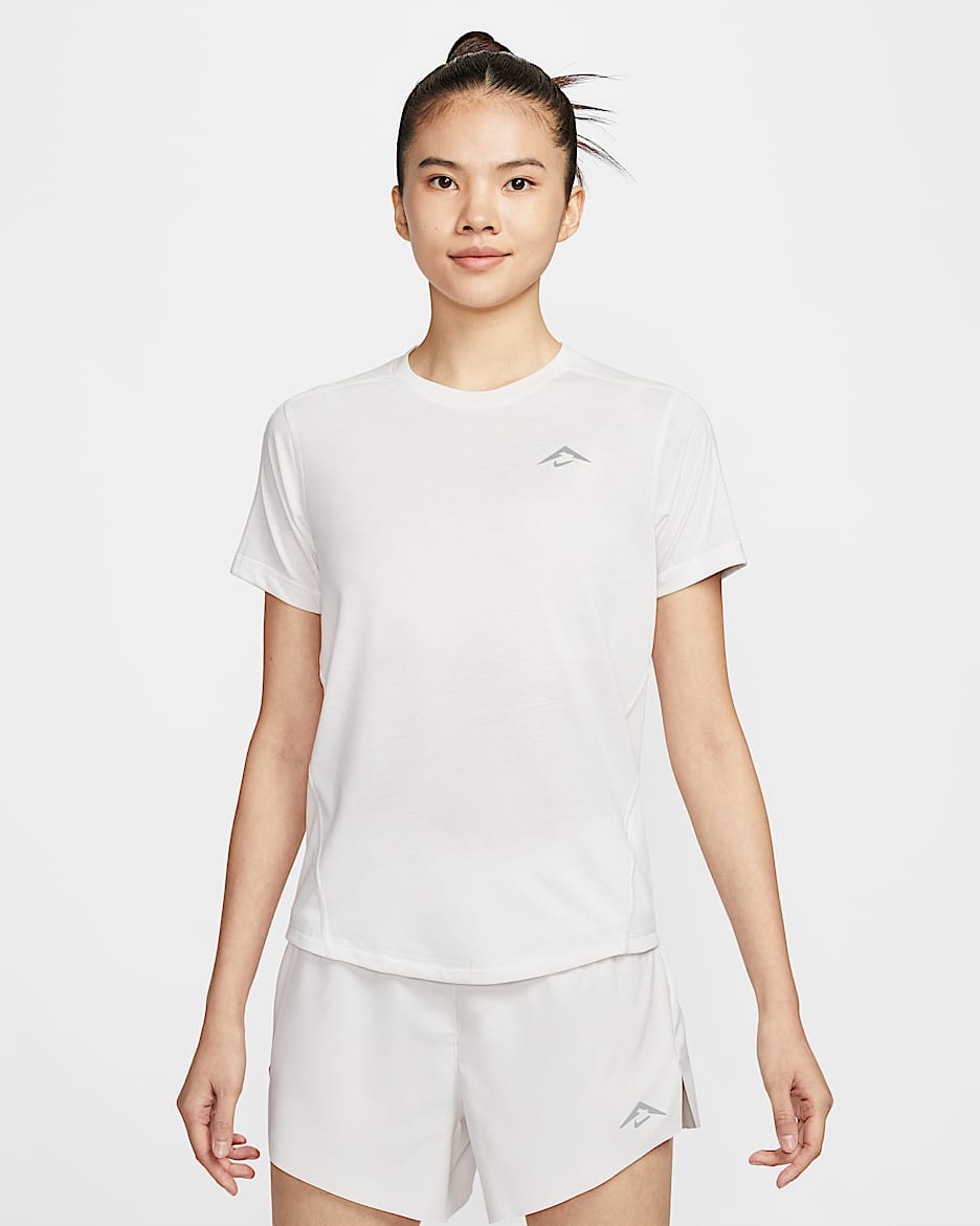 Nike Trail Women's Dri-FIT Short-Sleeve Running Top - Phantom/Black/White/Summit White