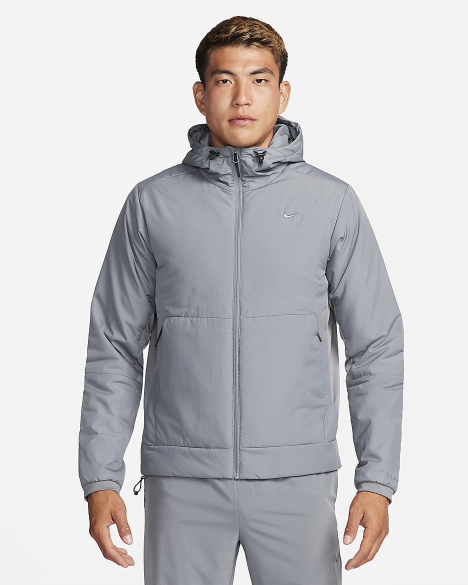 Veste Therma-FIT Nike Unlimited pour homme - Smoke Grey/Smoke Grey