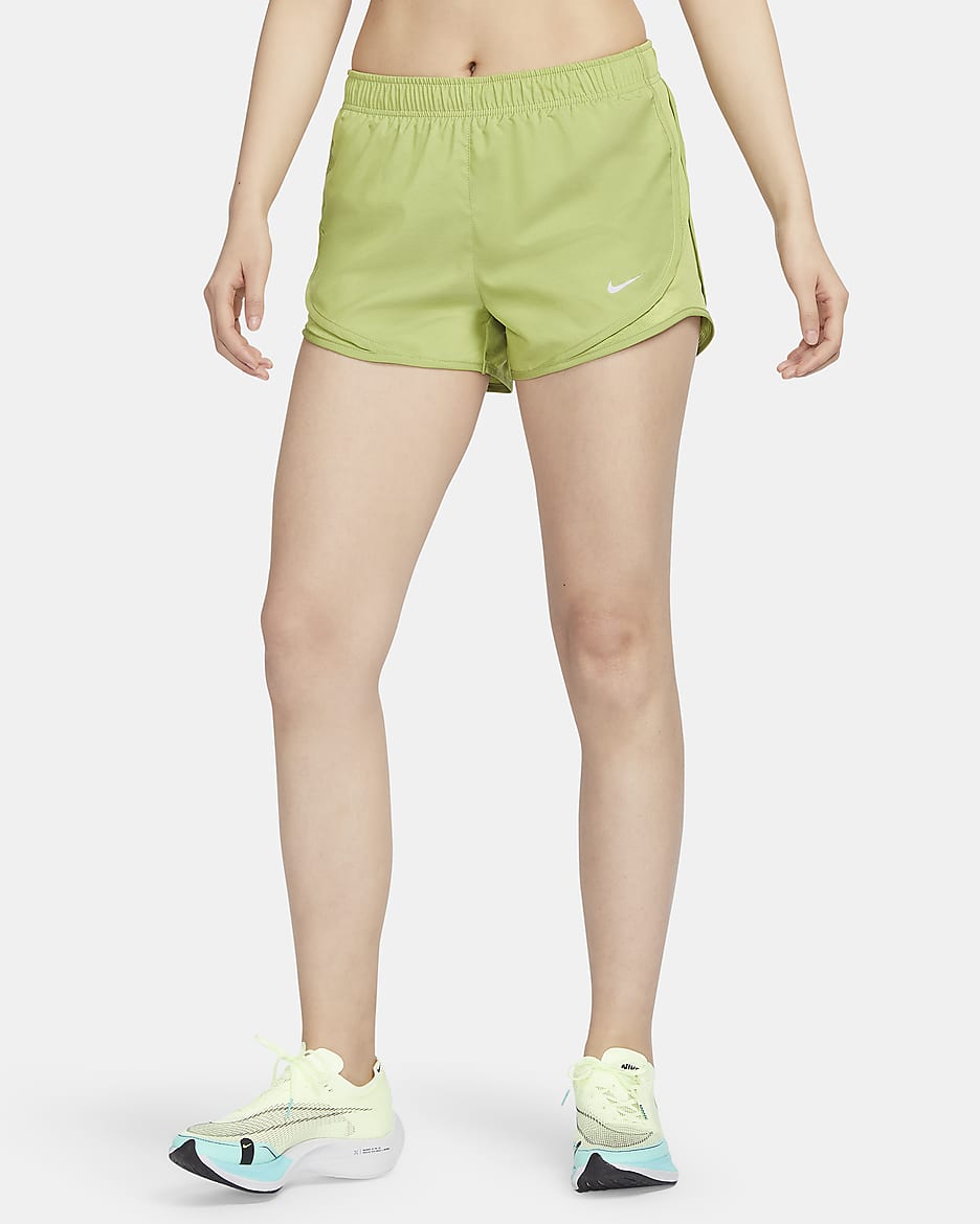 Nike Tempo Women's Running Shorts - Pear/Pear/Pear/Wolf Grey