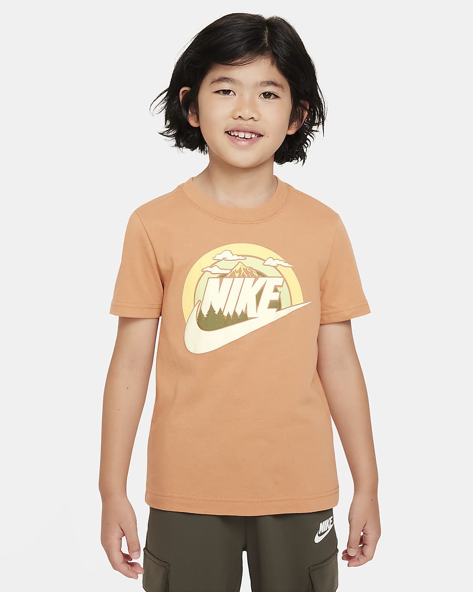 Nike Wilderness Futura Tee Little Kids T-Shirt - Amber Brown