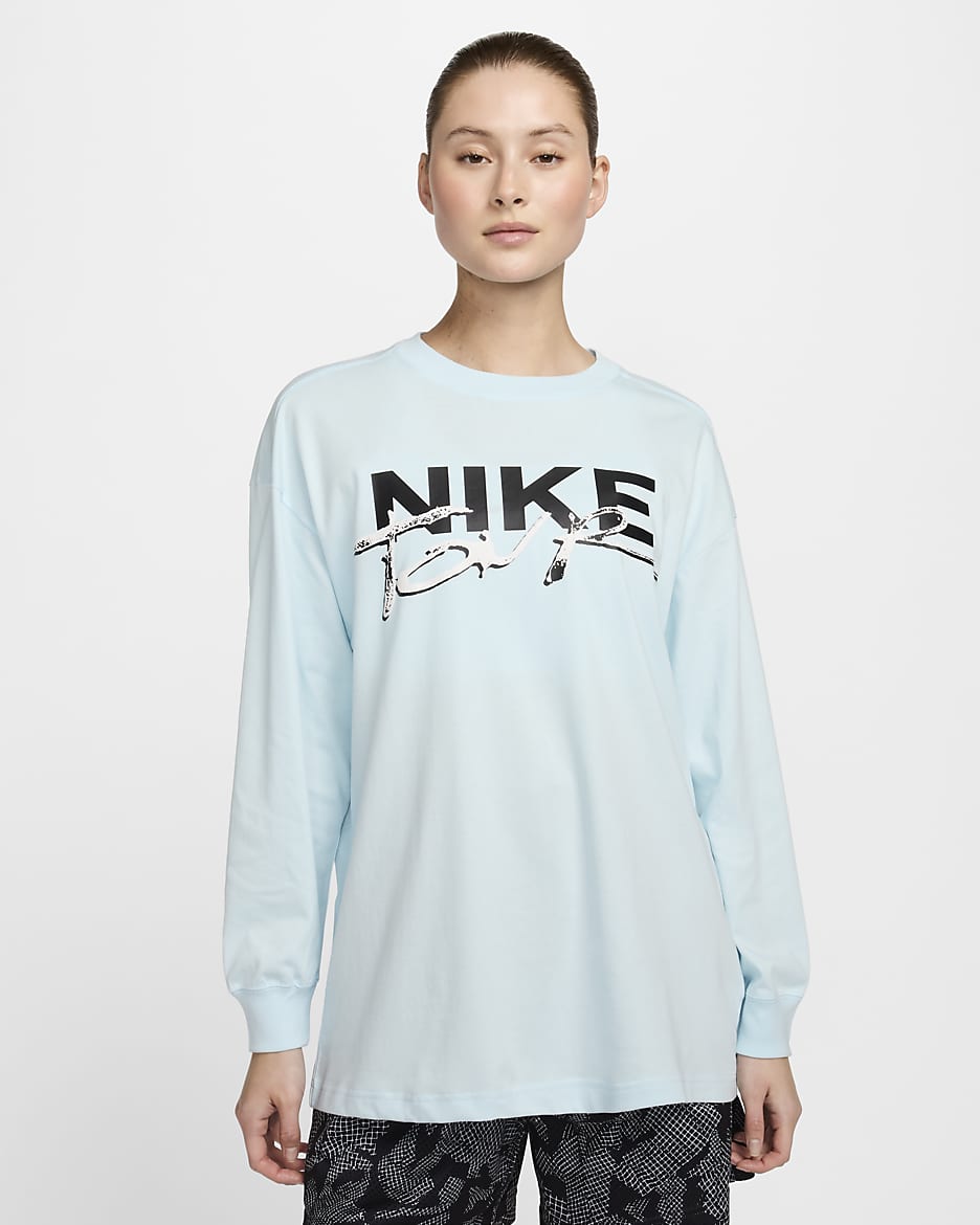 Nike Women's Long-Sleeve T-Shirt - Glacier Blue