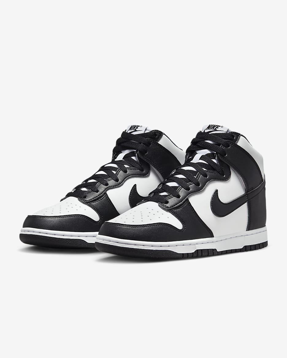 Chaussure Nike Dunk High Next Nature pour femme - Blanc/Noir