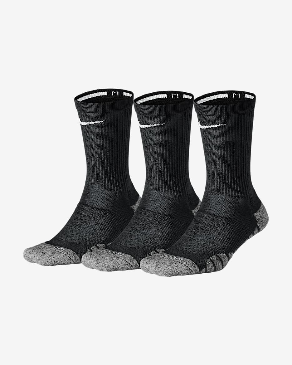 Calcetines de entrenamiento para mujer Nike Everyday Max Cushioned (3 pares) - Negro/Antracita/Blanco