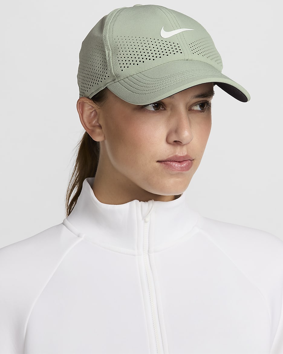 Nike Dri-FIT ADV Club Unstructured Swoosh Cap - Jade Horizon/White