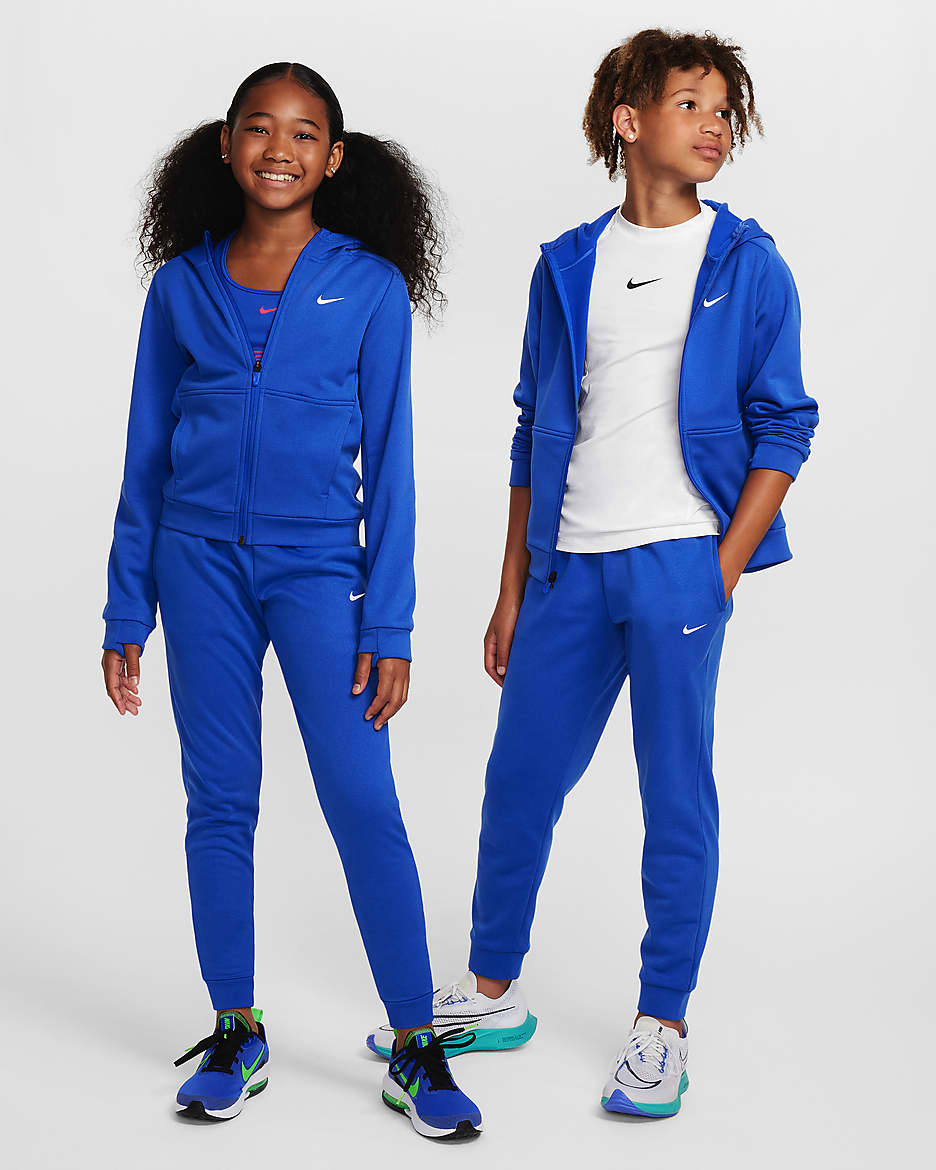 Nike Multi Stain Repel Big Kids' Therma-FIT Joggers - Game Royal/White