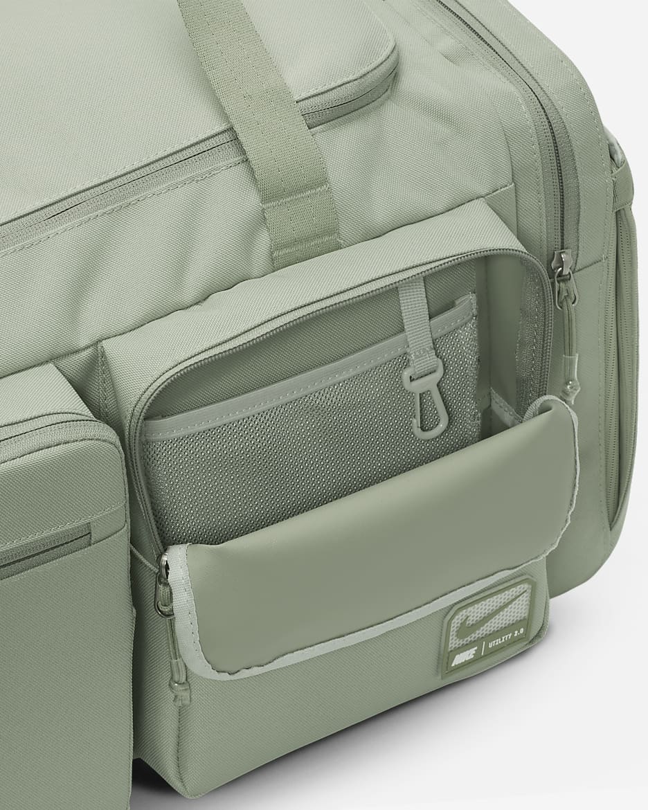 Nike Utility Power 2.0 Duffel Bag (Medium, 51L) - Jade Horizon/Jade Horizon/Oil Green