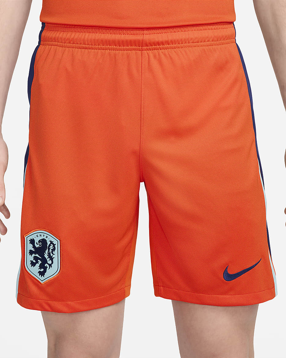 Primera equipación Stadium Países Bajos 2024 Pantalón corto de fútbol tipo réplica Nike Dri-FIT - Hombre - Safety Orange/Blue Void/Copa/Blue Void