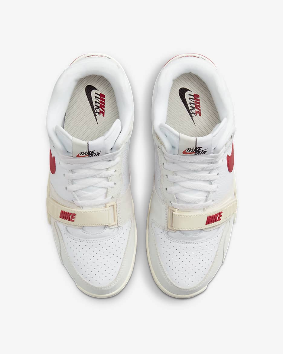 Tenis para hombre Nike Air Trainer 1 - Blanco/Negro/Leche de coco/Rojo universitario