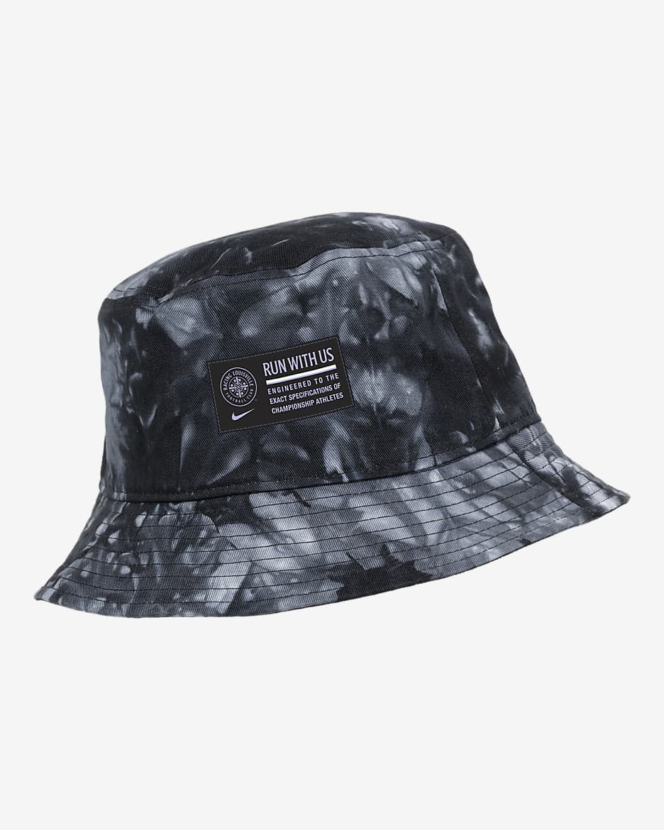 Racing Louisville FC Nike NWSL Tie-Dye Bucket Hat - Black