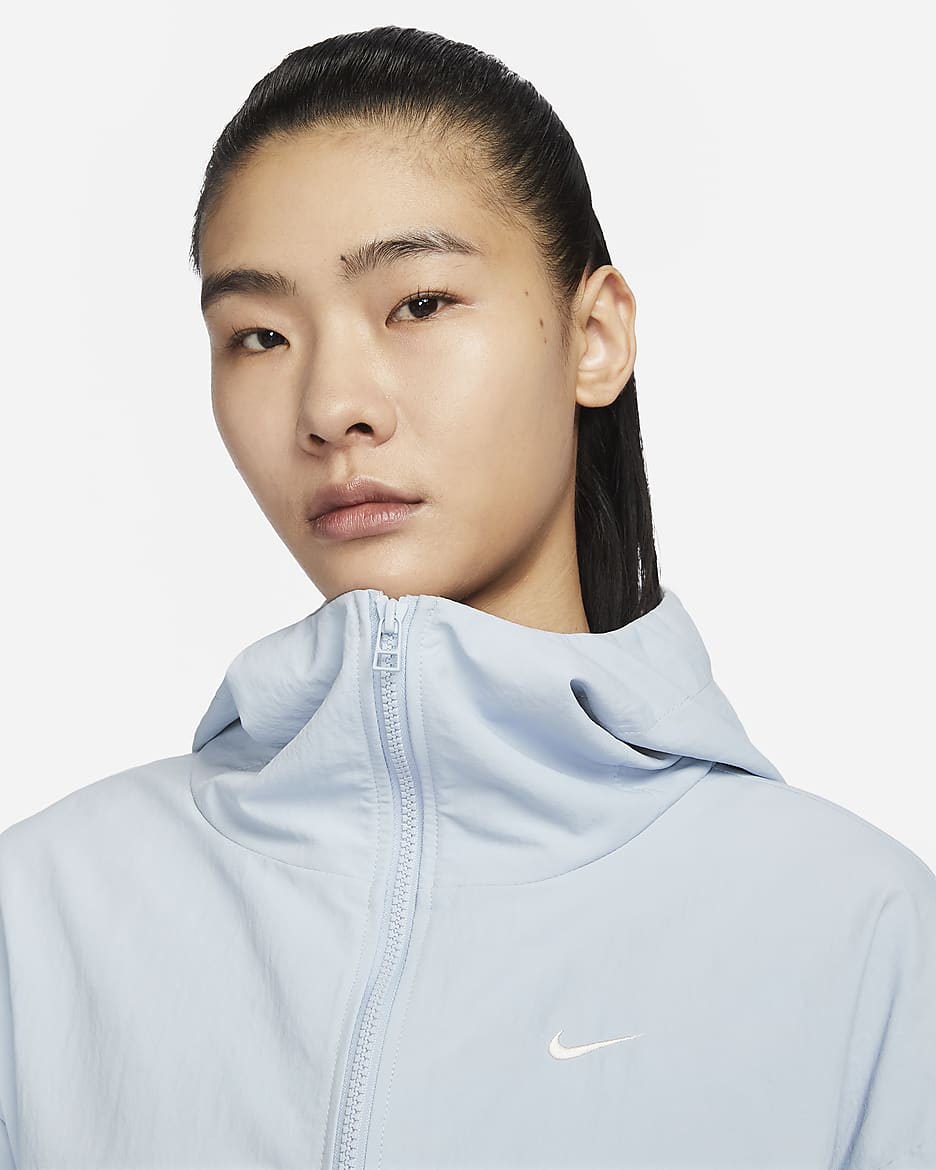 Nike Sportswear Everything Wovens Women's Oversized Hooded Jacket - Light Armory Blue/Sail