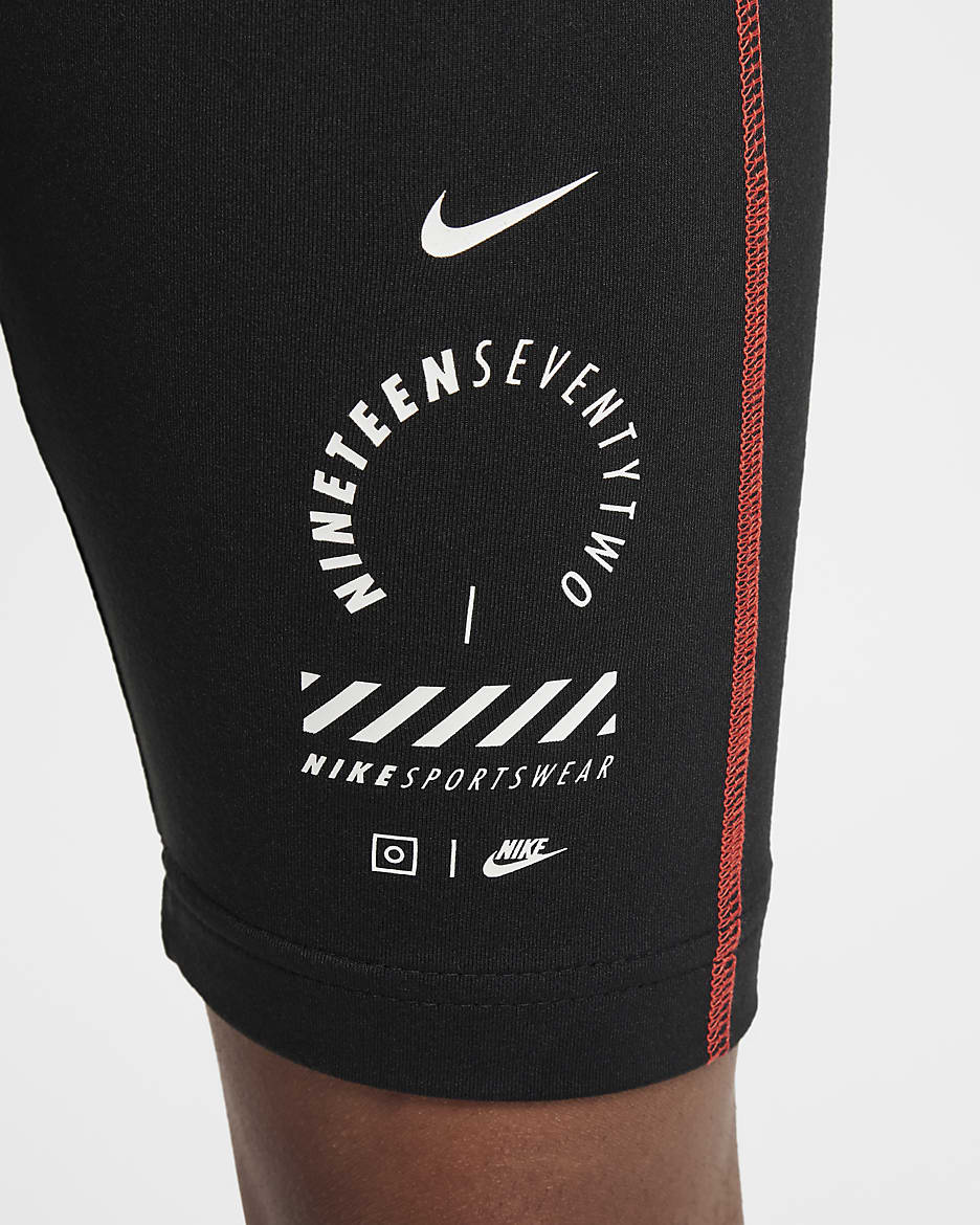 Nike Sportswear Bike-Shorts (ca. 18 cm) für ältere Kinder (Mädchen) - Schwarz