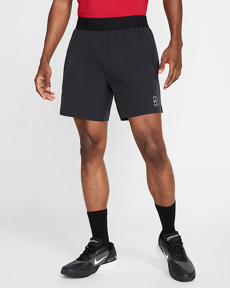 NikeCourt Advantage Men's Dri-FIT 15cm (approx.) Tennis Shorts - Black/White