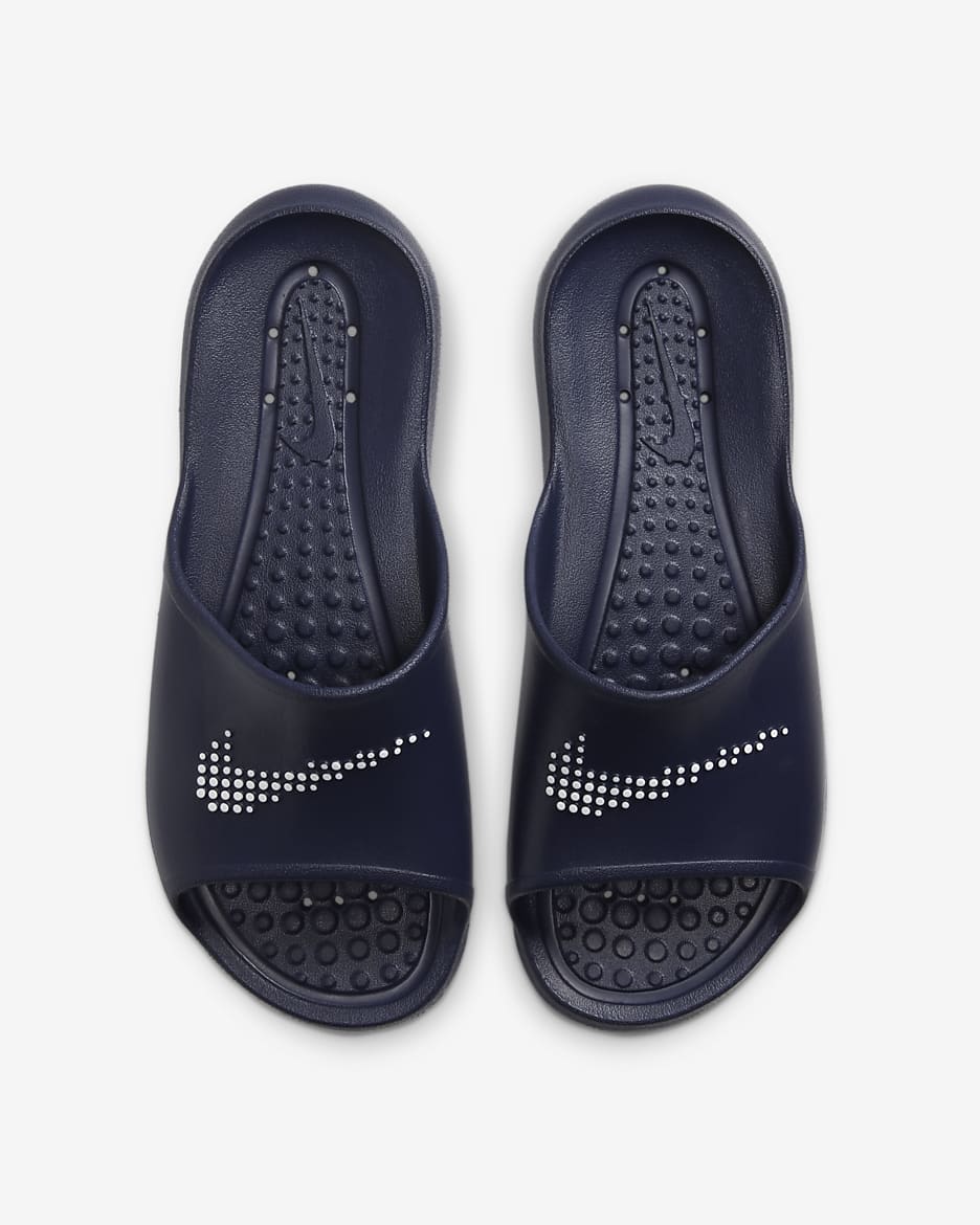 Męskie klapki pod prysznic Nike Victori One - Midnight Navy/Midnight Navy/Biel