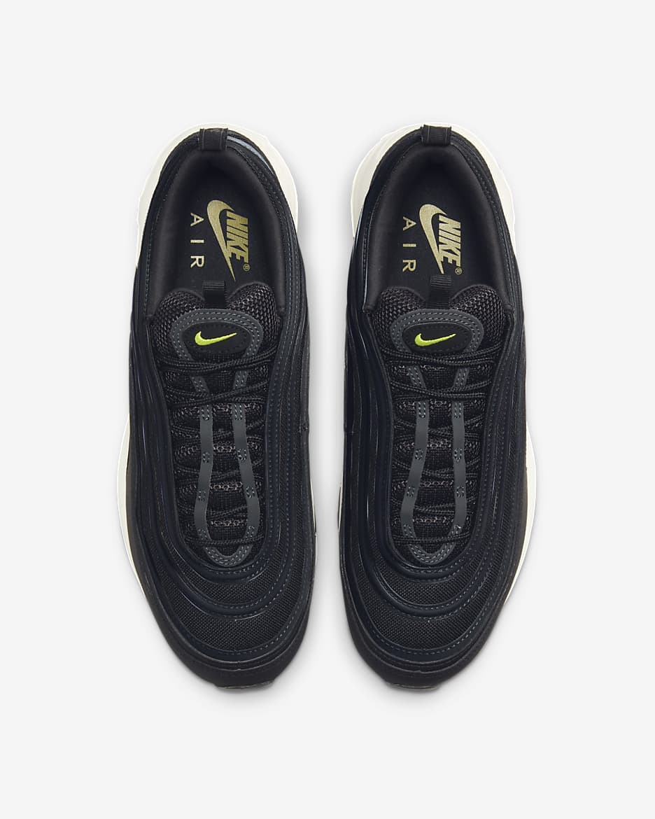 Nike Air Max 97 男鞋 - 黑色/Dark Smoke Grey/Phantom/Cyber