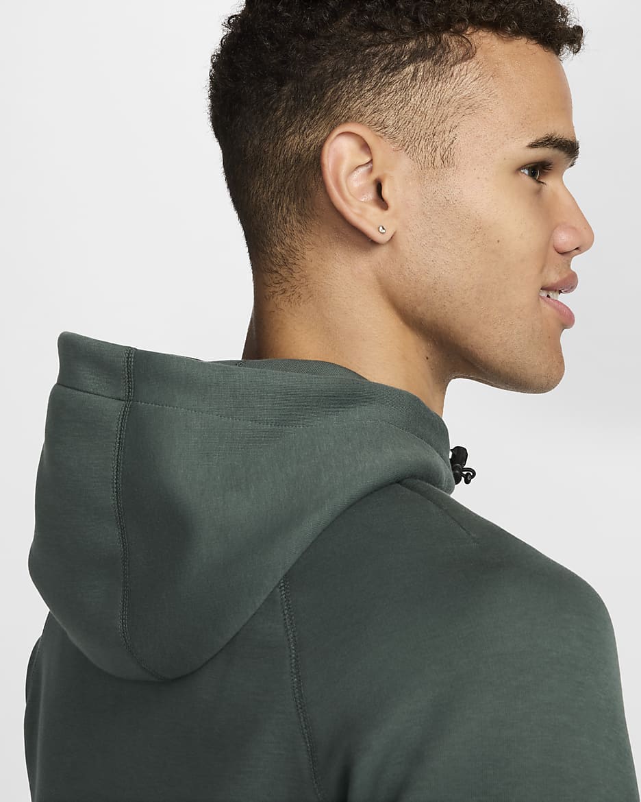 Nike Sportswear Tech Fleece Men's Pullover Hoodie - Vintage Green/Black