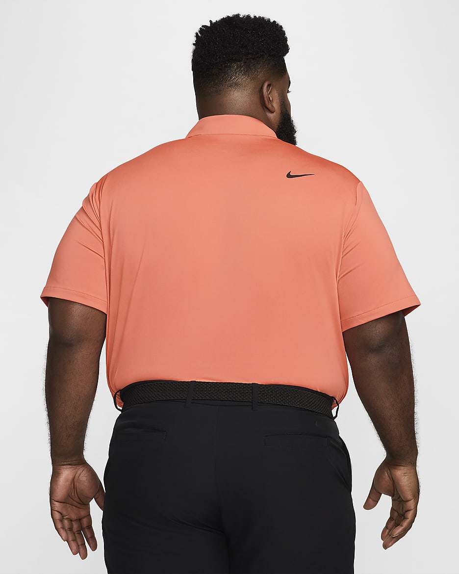 Polo da golf in tinta unita Nike Dri-FIT Tour – Uomo - Madder Root/Nero