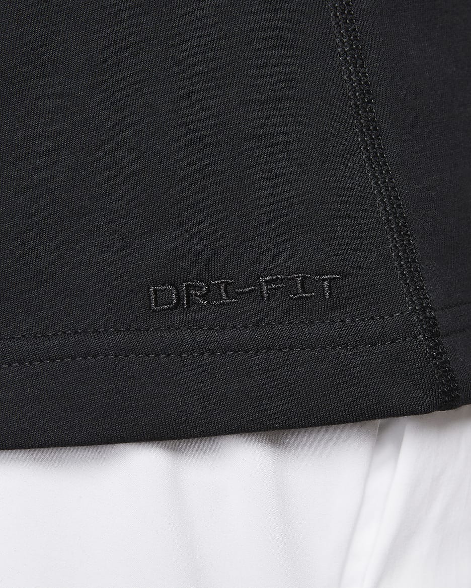 Haut à manches courtes Dri-FIT Nike Primary pour homme - Noir/Noir