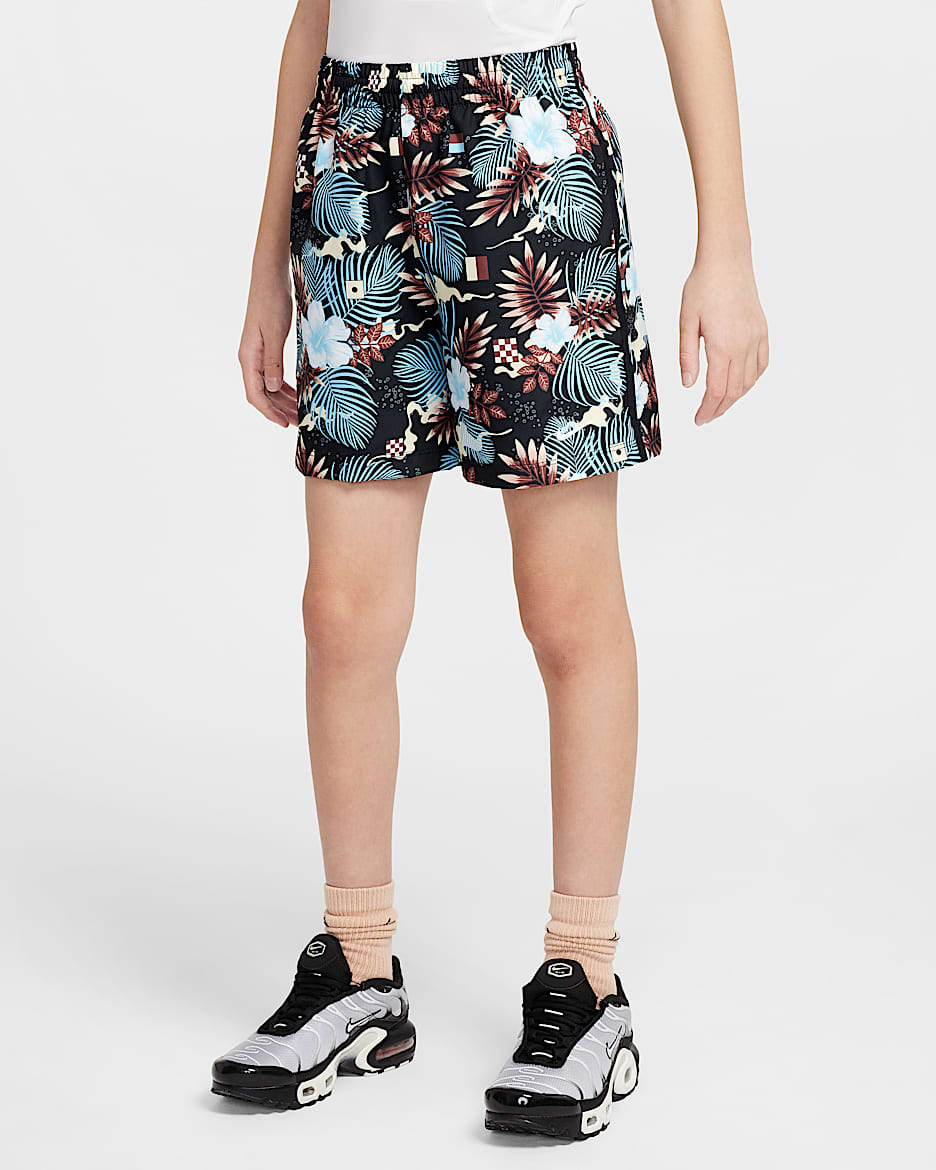 Nike Multi Big Kids' Dri-FIT Shorts - Off Noir/White