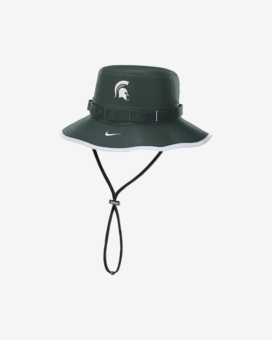 Michigan State Spartans On-Field Apex Boonie Men's Nike Dri-FIT College Bucket Hat - Pro Green