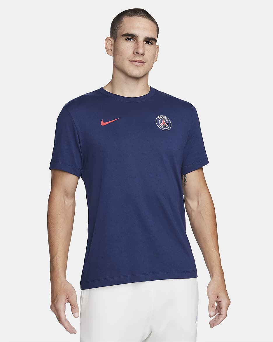 Paris Saint-Germain Men's Nike Soccer T-Shirt - Midnight Navy