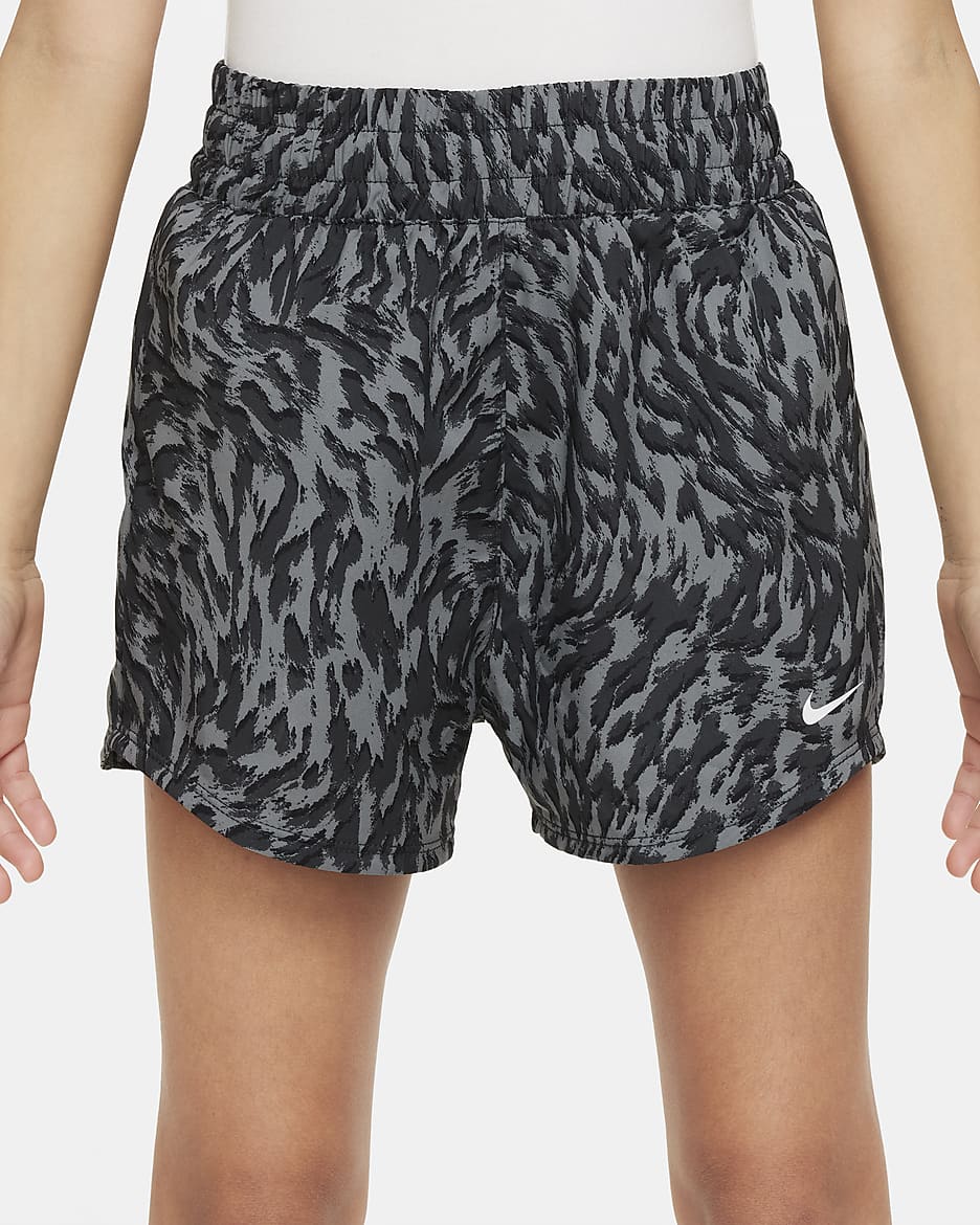 Nike One Big Kids' (Girls') Woven High-Waisted Shorts
