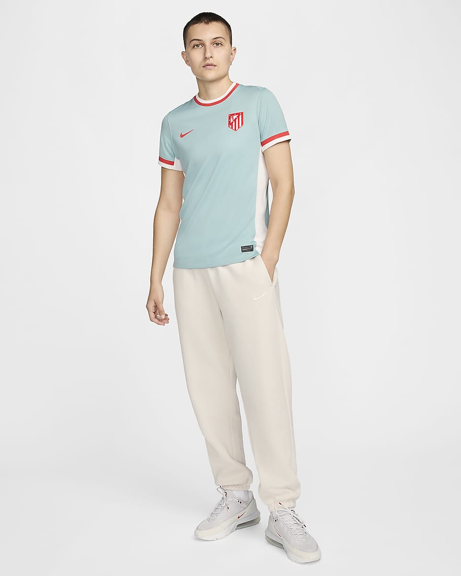 Segunda equipación Stadium Club Atlético de Madrid 2024/25 Camiseta de fútbol Replica Nike Dri-FIT - Mujer - Cannon/Phantom/Carmesí claro/Carmesí claro