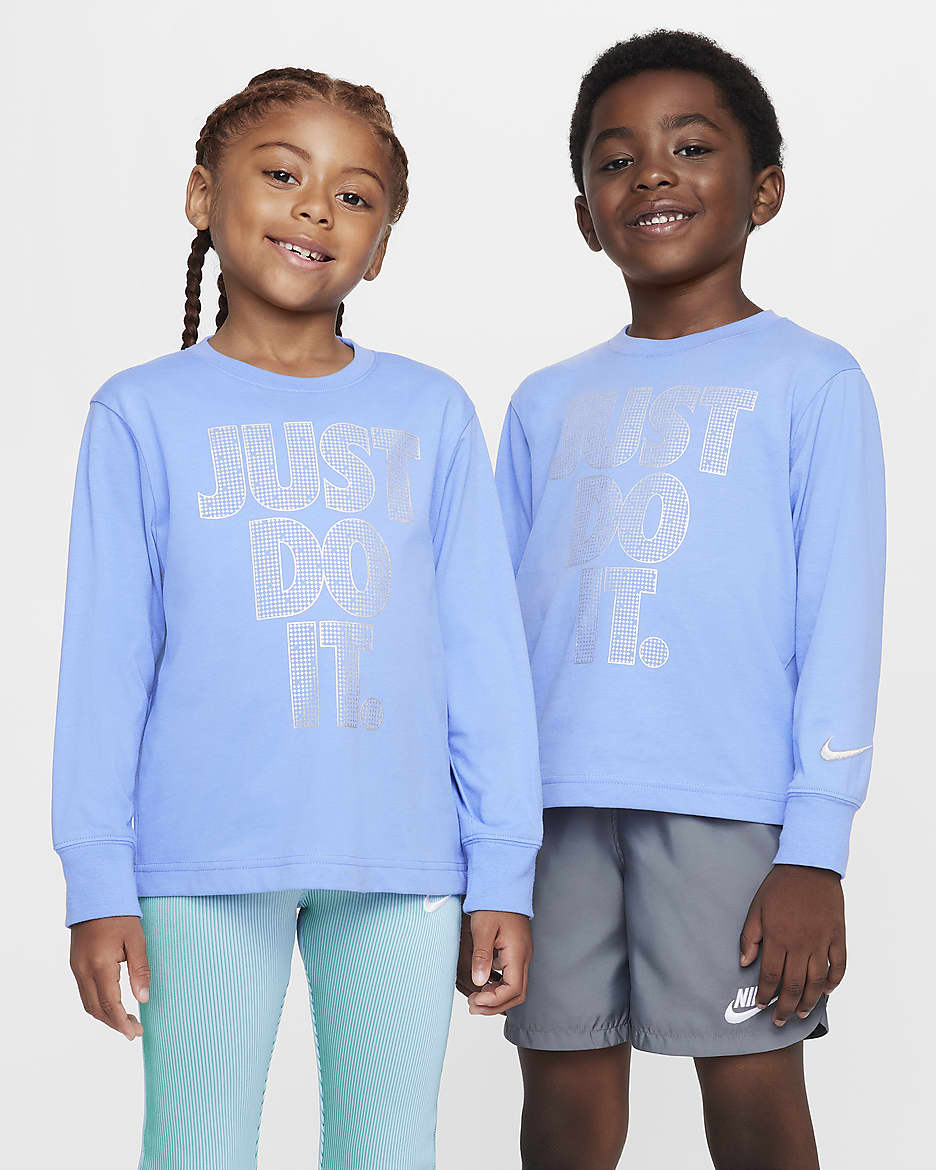 Nike Shine Little Kids' Long Sleeve T-Shirt - Royal Pulse