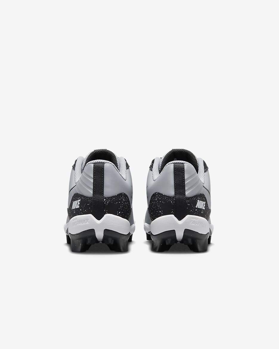 Tacos de béisbol para niños talla pequeña/grande Nike Alpha Huarache 4 Keystone - Gris lobo/Blanco/Gris humo oscuro