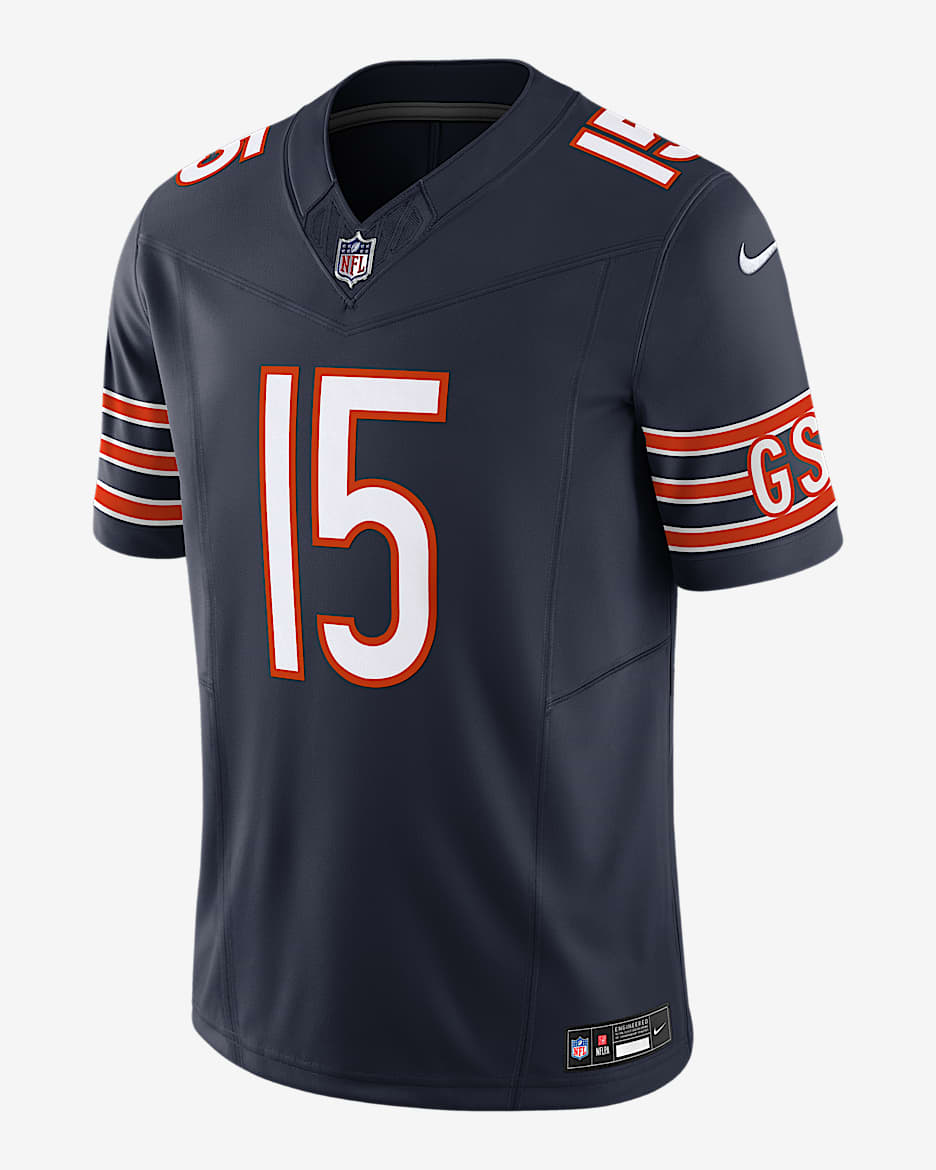 Rome Odunze Chicago Bears Men's Nike Dri-FIT NFL Limited Jersey - Navy