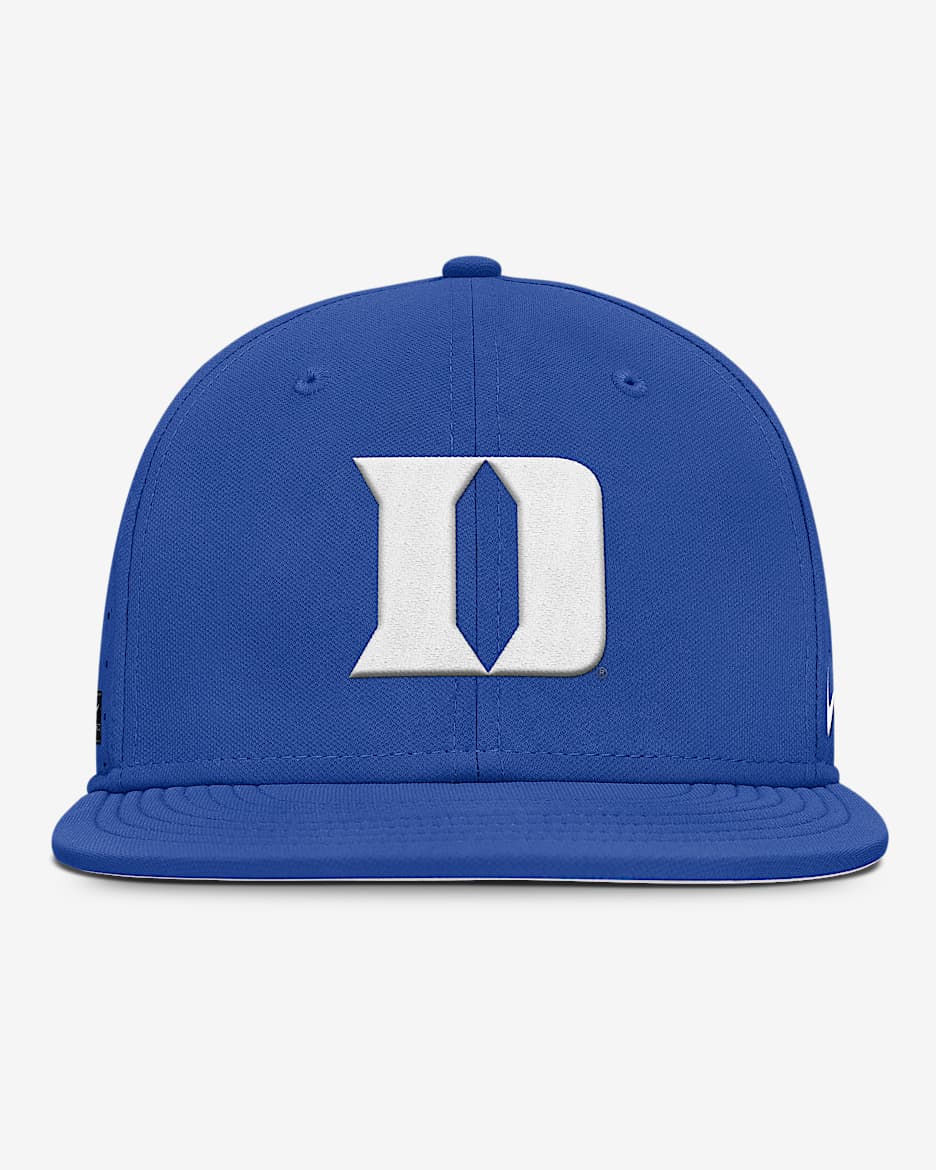 Duke Blue Devils Dugout True Men’s Nike Dri-FIT College Fitted Hat - Royal